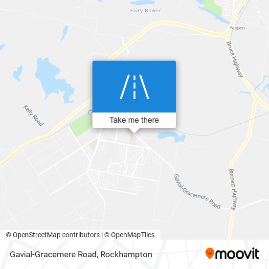 Mapa Gavial-Gracemere Road