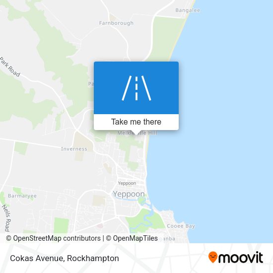 Cokas Avenue map