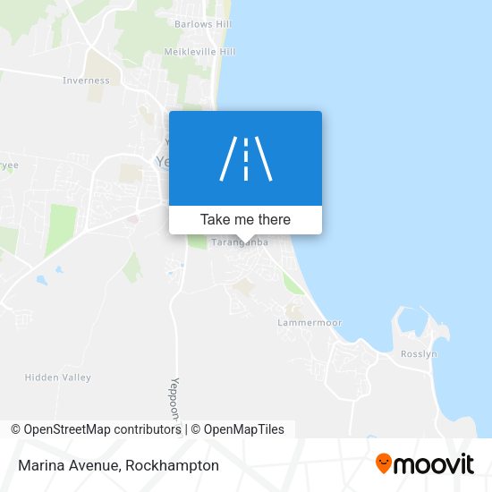 Marina Avenue map