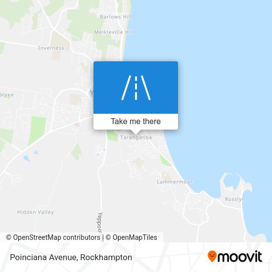 Poinciana Avenue map