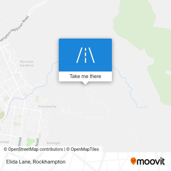 Elida Lane map