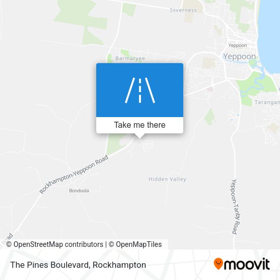 The Pines Boulevard map