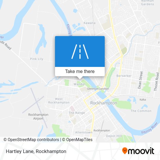 Hartley Lane map