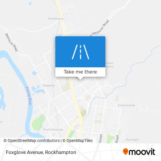 Foxglove Avenue map
