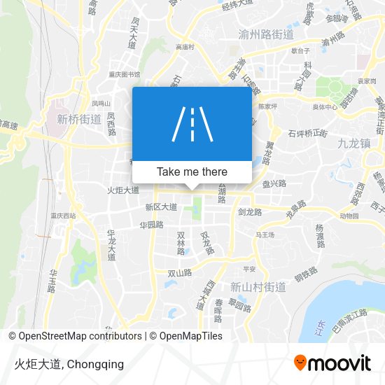火炬大道 map