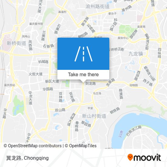 翼龙路 map