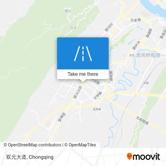 双元大道 map