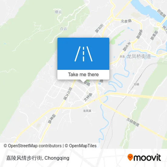 嘉陵风情步行街 map