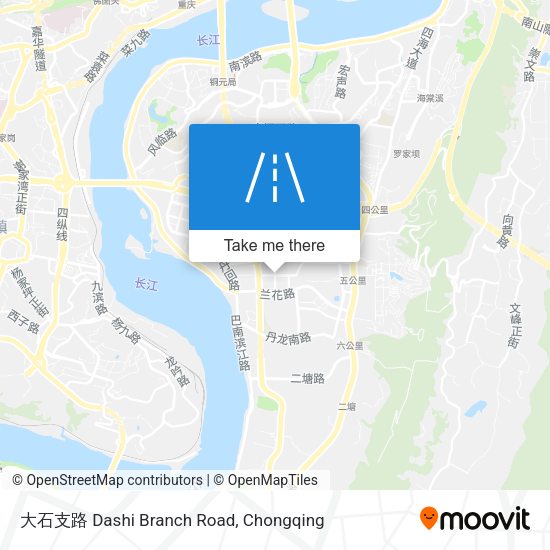 大石支路 Dashi Branch Road map
