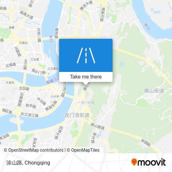 涂山路 map