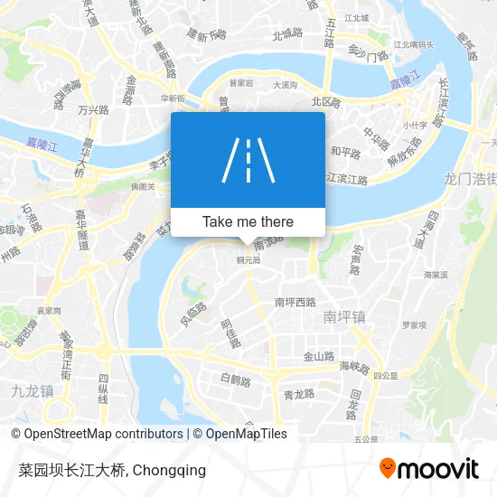 菜园坝长江大桥 map