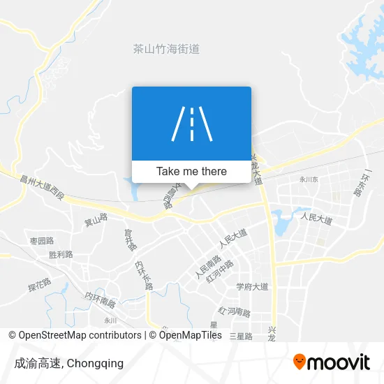 成渝高速 map