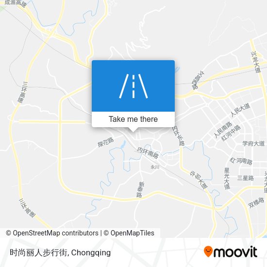 时尚丽人步行街 map
