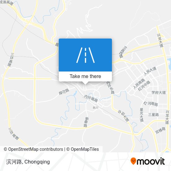 滨河路 map