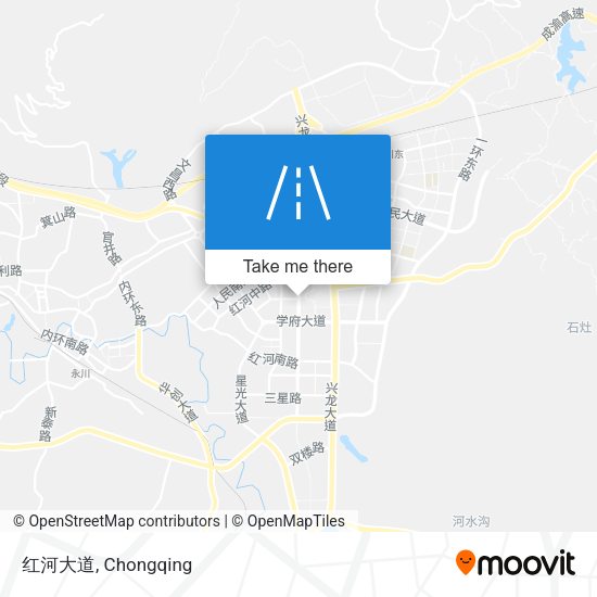 红河大道 map