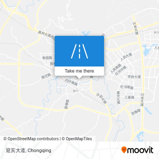迎宾大道 map