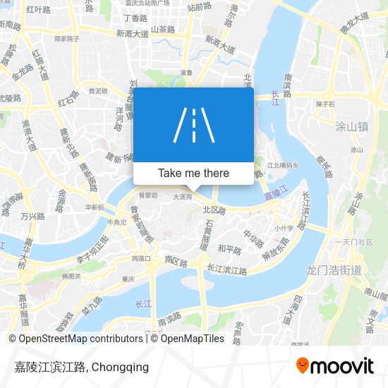 嘉陵江滨江路 map