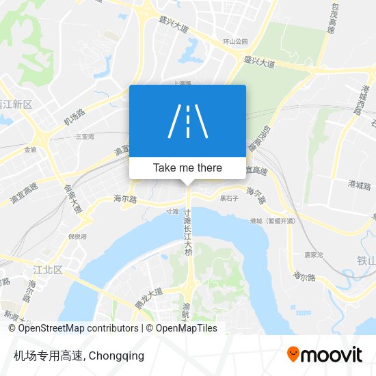 机场专用高速 map