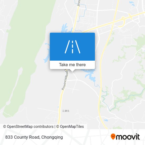 833 County Road map