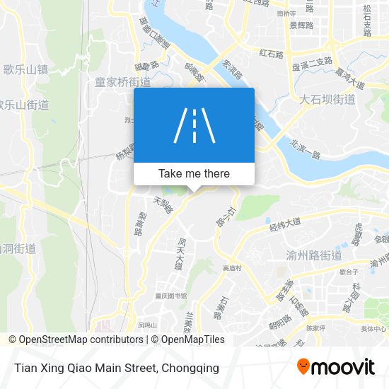 Tian Xing Qiao Main Street map
