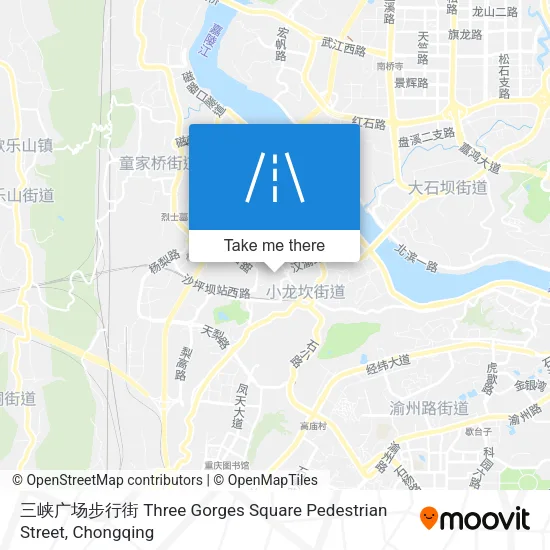 三峡广场步行街 Three Gorges Square Pedestrian Street map