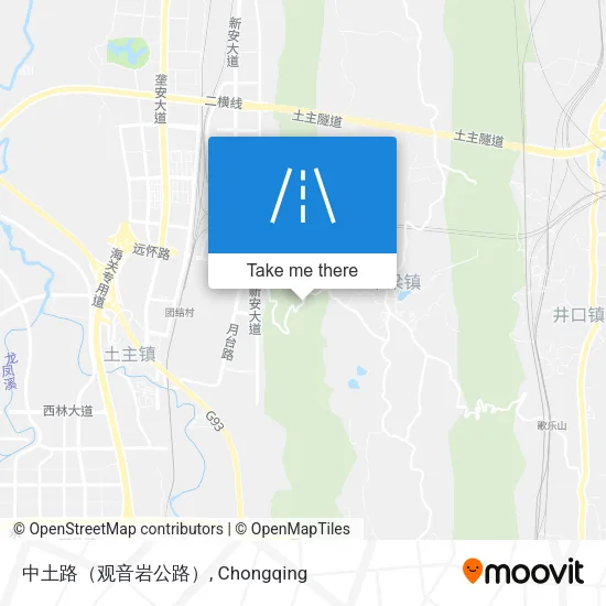 中土路（观音岩公路） map