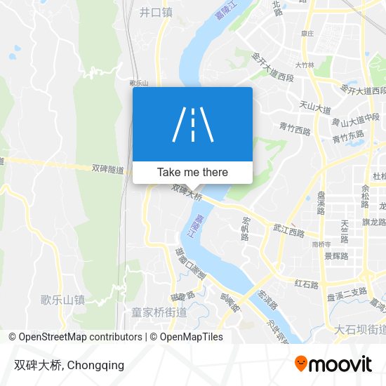 双碑大桥 map