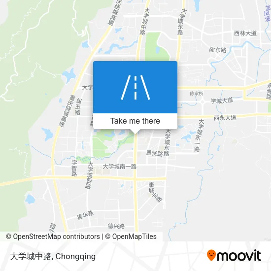 大学城中路 map