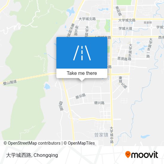 大学城西路 map