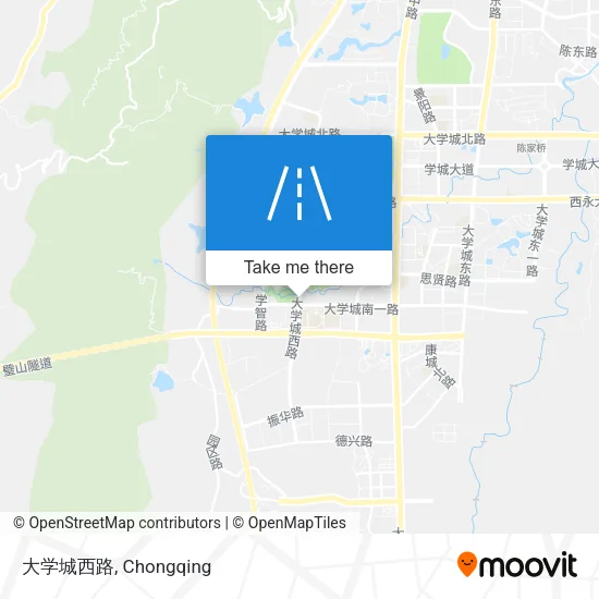 大学城西路 map