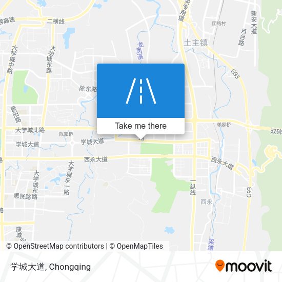 学城大道 map