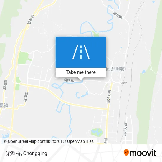 梁滩桥 map