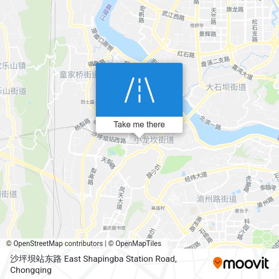 沙坪坝站东路 East Shapingba Station Road map