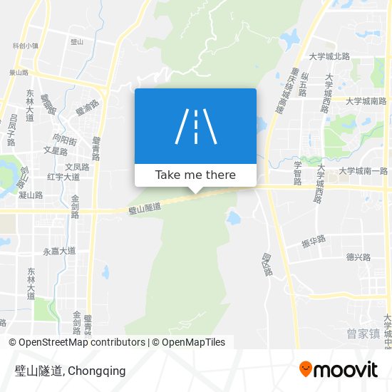 璧山隧道 map