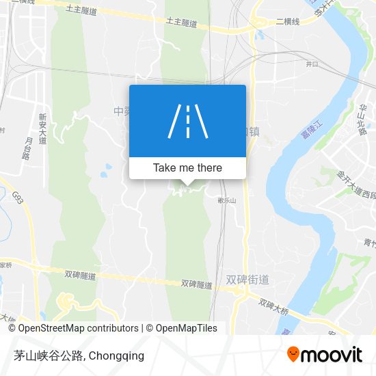 茅山峡谷公路 map
