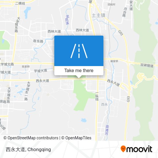 西永大道 map