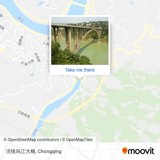 涪陵烏江大橋 map