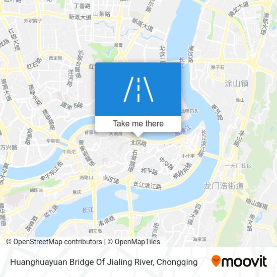 Huanghuayuan Bridge Of Jialing River map