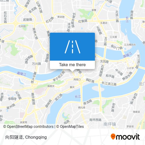 向阳隧道 map