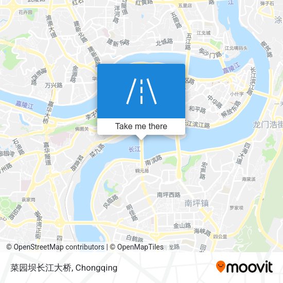 菜园坝长江大桥 map