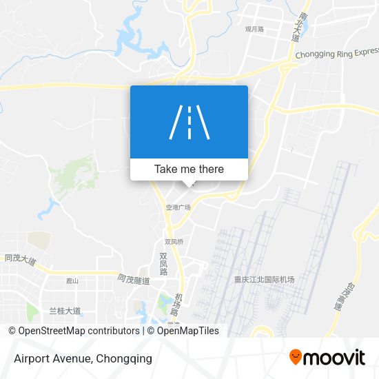 Airport Avenue map