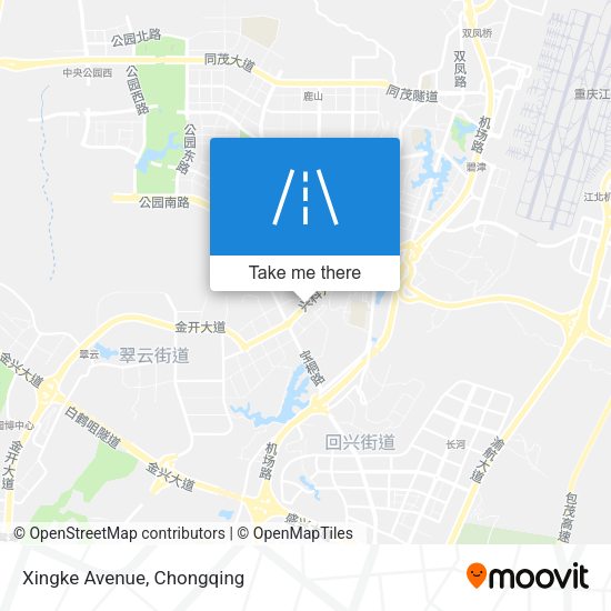 Xingke Avenue map