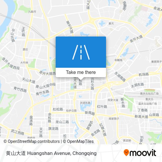 黄山大道 Huangshan Avenue map