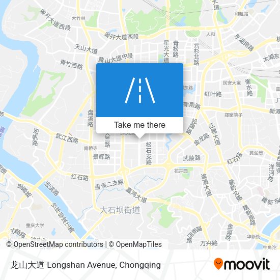 龙山大道 Longshan Avenue map