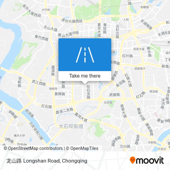 龙山路 Longshan Road map