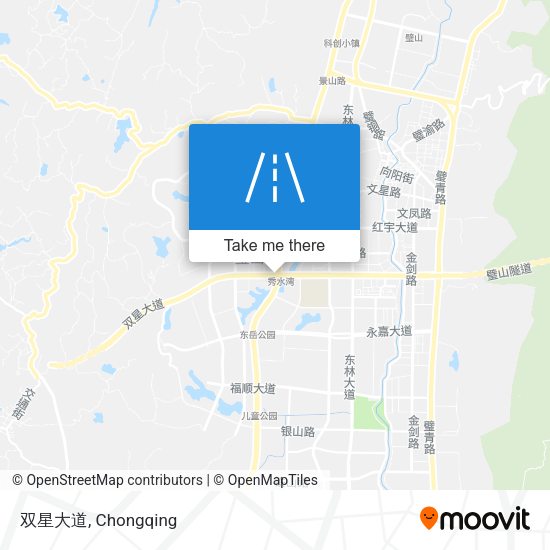 双星大道 map