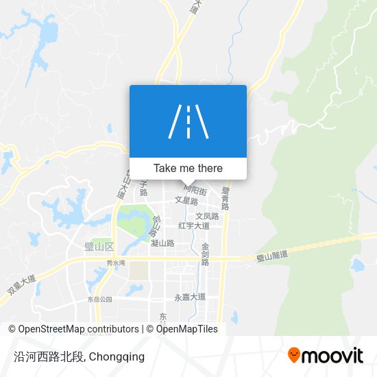沿河西路北段 map