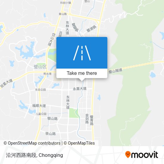 沿河西路南段 map