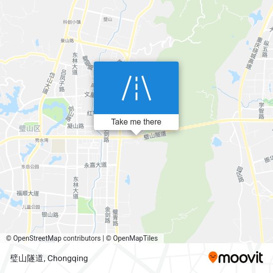 璧山隧道 map