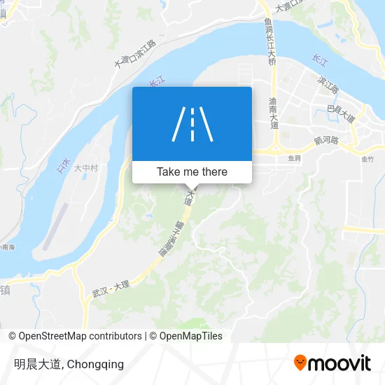明晨大道 map